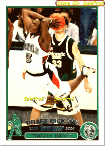 TOPPS 2003 MARCUS BANKS NBA RC BOSTON CELTIC SUPERSTAR MINT ROOKIE #233 - Picture 3 of 4
