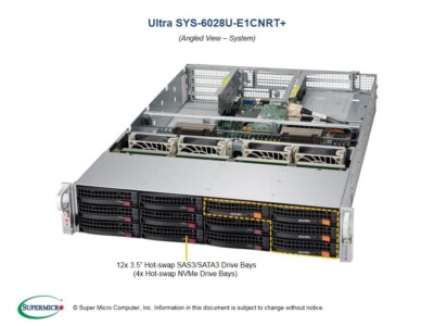 Supermicro SYS-6028U-E1CNRT+ Barebones Server NEW IN STOCK 5 Yr Warranty