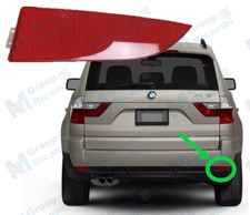 Bmw X3 E83 Catadiottro Catarifrangente Fanalino Rosso Destro Paraurti Posteriore