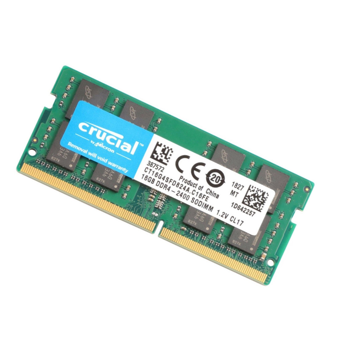 New Crucial 64GB (4X16GB) DDR4 2400MHz PC4-19200 SODIMM Memory Ram