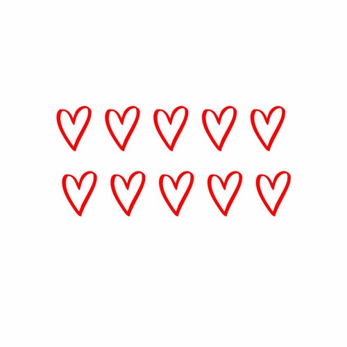 Set of Heart Temporary Tattoo Waterproof forever love valentine's day Valentine - Picture 7 of 16