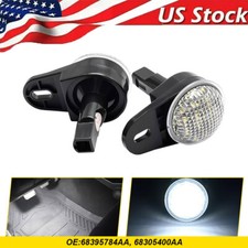 2x White Led Under Dash Courtesy Footwell Light For Dodge Ram Durango Jeep Grand