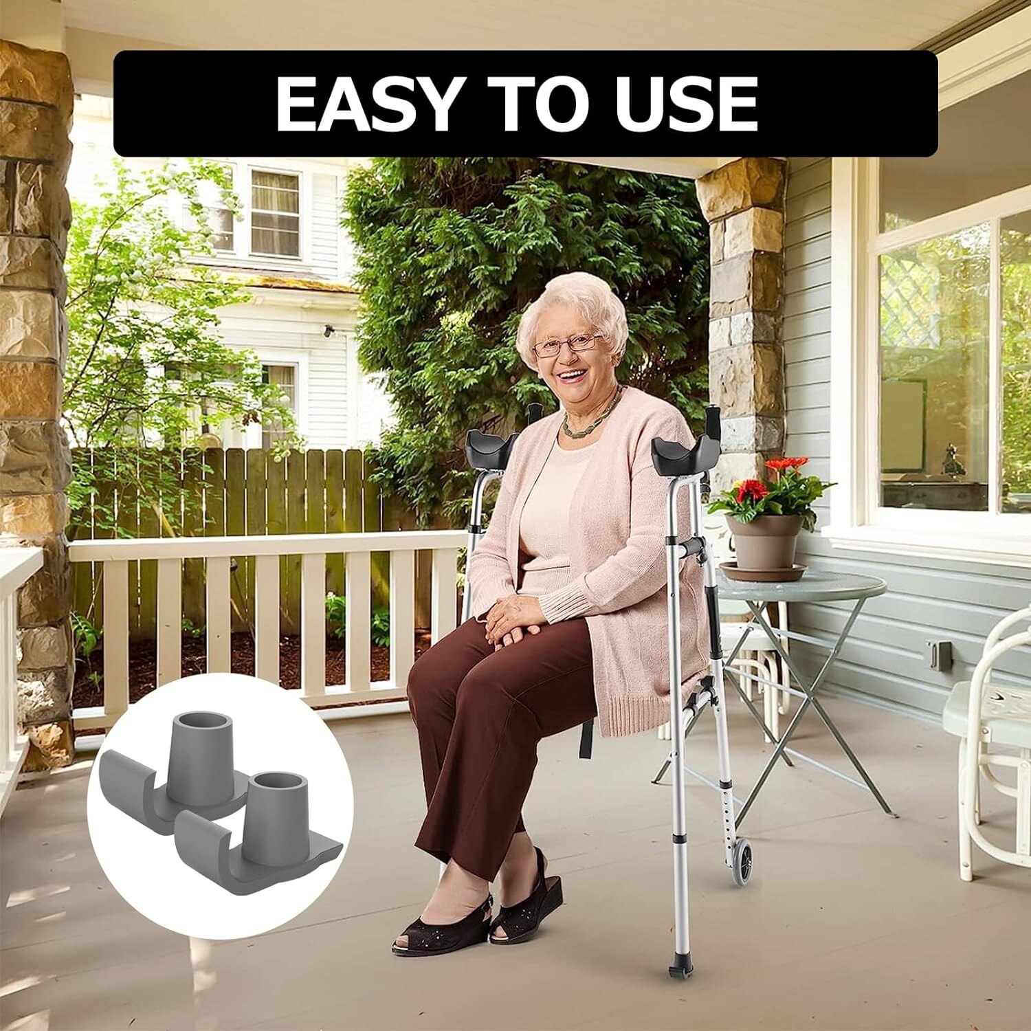 Walker Glide Skis Universal Feet Rubber Tips Cap for Folding Walker 11/8 I eBay