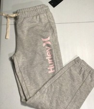 Hurley Women's Size Medium One  Only Fleece Jogger Sweatpants BV1769 Gray