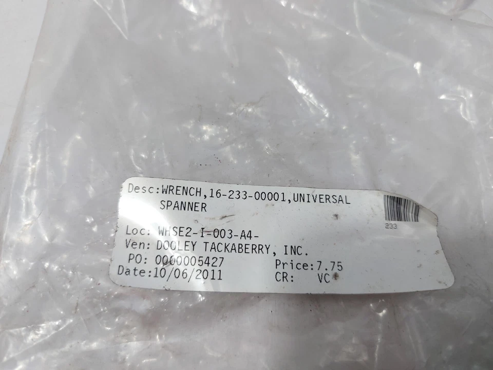 Dixon 233 Universal Wrench - RED Spanner - Image 2 of 4