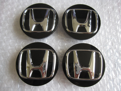 #ad For Honda Wheel Center Set of 4PCS Caps Black Chrome Rim Logo Hubcaps 69mm 2.72quot; $14.84