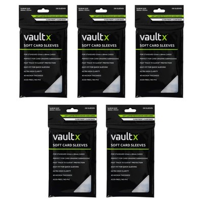 Vault X Soft Penny Sleeves (1000 Pack) for Standard Trading 1000 Pack, Clear