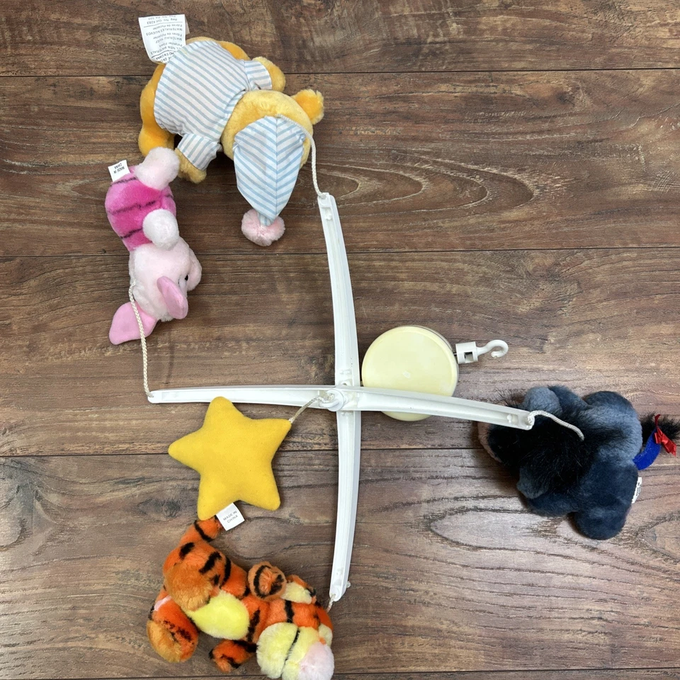 Vintage Dolly Winnie the Pooh Mobile Plush Nursery Decor Eeyore Piglet Tigger ** - Image 2 of 4