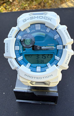 Casio G-SHOCK Analog-Digital Quartz Alarm Shock Resist 200m White/Blue