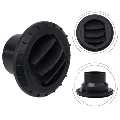 75mm Auto-Heizungsauslass - Schwarz, Verschließbar, Für Standheizung