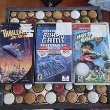 PSP UMD Games Thrillville, Hot Shots Golf, Ultimate Board Game Collection