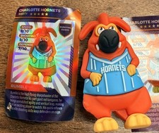 CHARLOTTE HORNETS NBA BASKETBALL YOWIE PLASTIC FIGURE, PAPER, and EGG