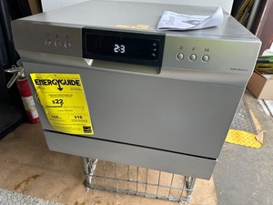 High Pointe 6 Place Compact Dishwasher Countertop RV Portable Silver LED