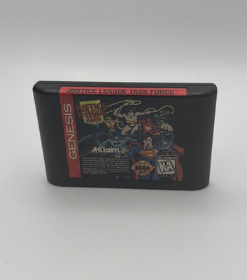 #ad Justice League Task Force Sega Genesis 1995 Tested Working Cartridge Only $19.99