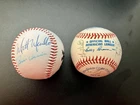 Lot Of Two White Sox Autographed Baseballs 1 Logo 1 American League Vintage Fisk