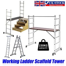 Working Scaffold Scaffolding Tower Outdoor/Indoor Aluminium Step Ladder Platform