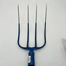 FORCA FORCONE DA FIENO E ERBA 4 DENTI ACCIAIO TEMPRATO SEZIONE TONDA