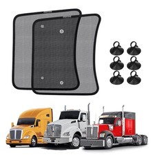 2PCS Side Window Sun Shade for Semi Kenworth T680/T880/W990 All Years Mesh 