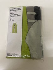 Brand New IKEA Green Zipper Retired Twin Duvet Cover