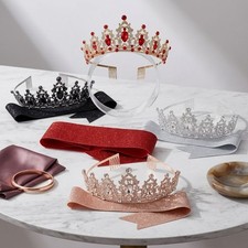 Birthday Queen Rhinestone Tiara Crown and Sash Set Happy Birthday Party
