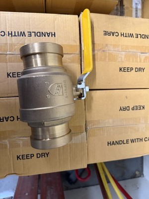 Kessler 3'' press ball valve lead free brass
