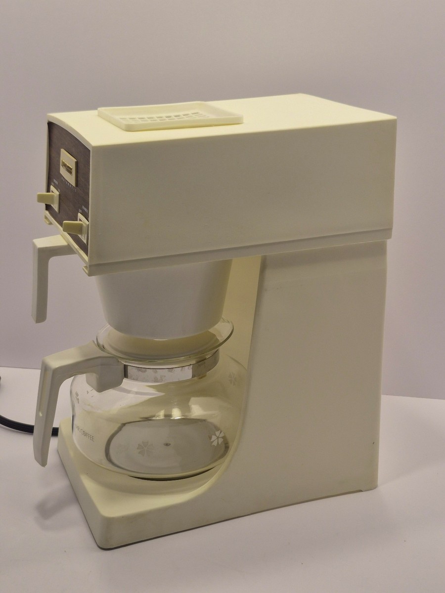 Vintage 1970s Mr. Coffee Automatic Coffee Maker MC-1AC White with