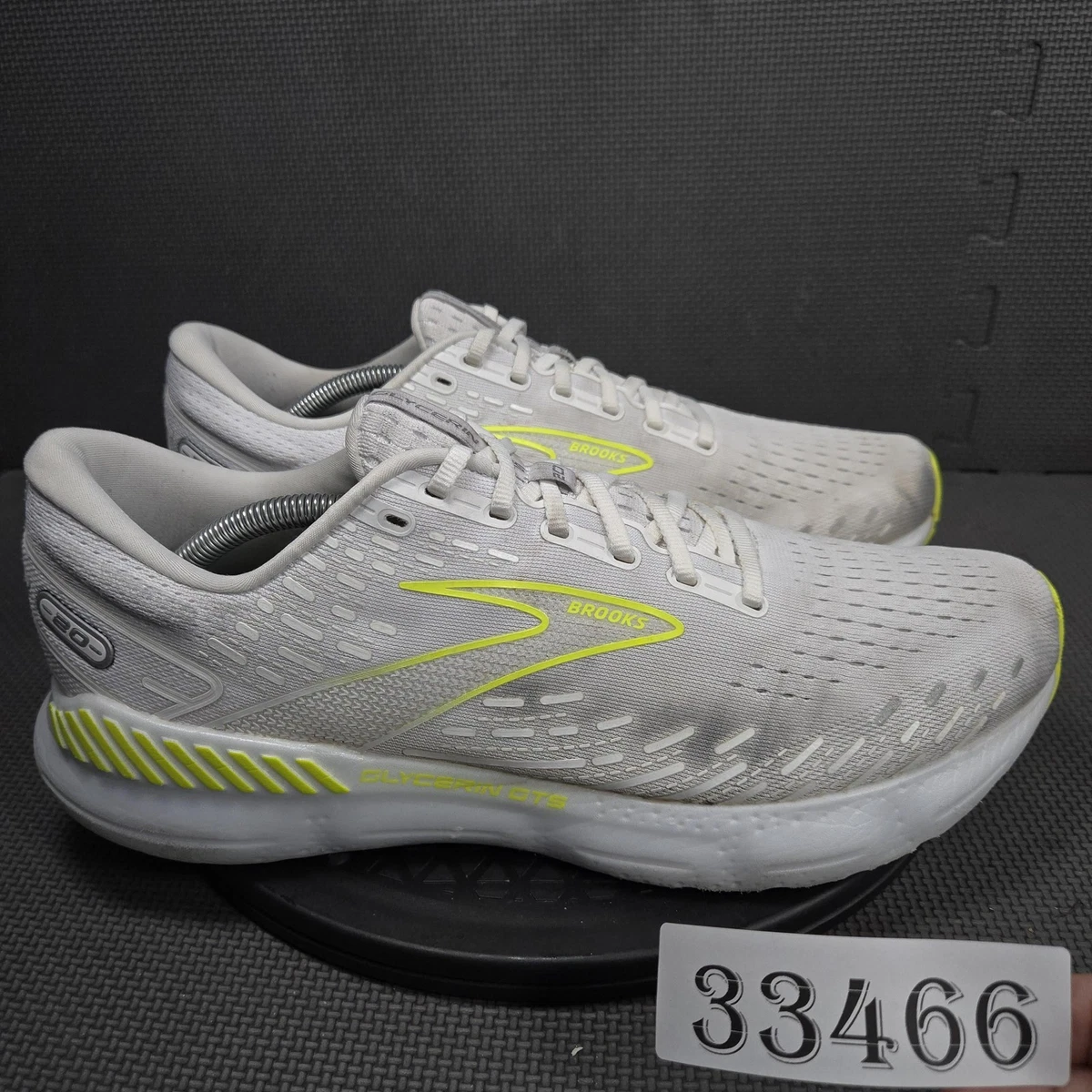 Brooks Glycerin GTS 20 Running Shoes Men\'s 9.5 D White Yellow 1103831D135 Amazon.com | Brooks Men main image 4