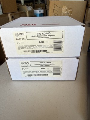 RDL RU-ADA4D Audio Distribution Amplifier NEW in box