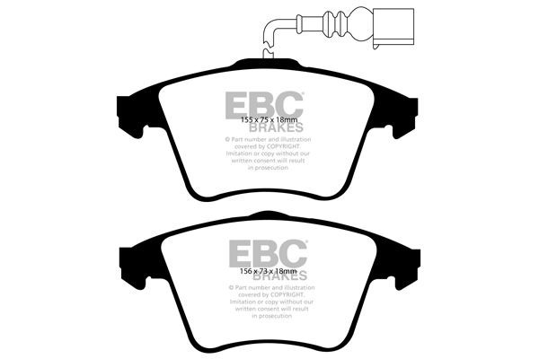 EBC DP1556 BRAKE PAD SET DISC BRAKE Front