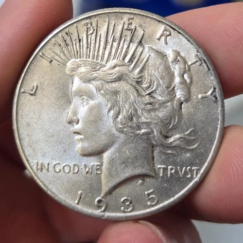 1935 Peace Silver Dollar #2 BU flashy vapq