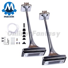 Pair Roof Mount High Tone Air Horn Base Mount For Peterbilt Kenworth Mack Ford
