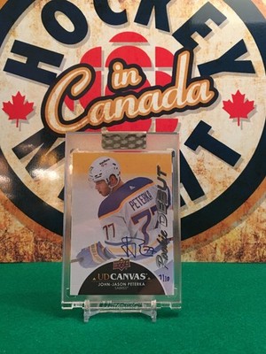 JJ PETERKA 2021-22 UPPER DECK CLEAR CUT 2023 CANVAS ROOKIE DEBUTS AUTO 7/10
