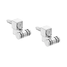 Guitar Roller String Tree Retainer Guides Silver for Guitar with Screws 2pcs