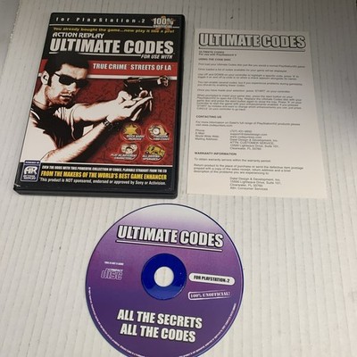 Action Replay 2003 Ultimate Codes for use with True Crime Streets Of LA See Pics