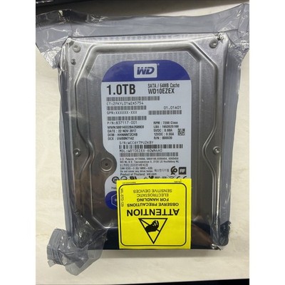 Western Digital Blue 1TB (7200RPM, 3.5'', SATA III, 64MB Cache) Internal External
