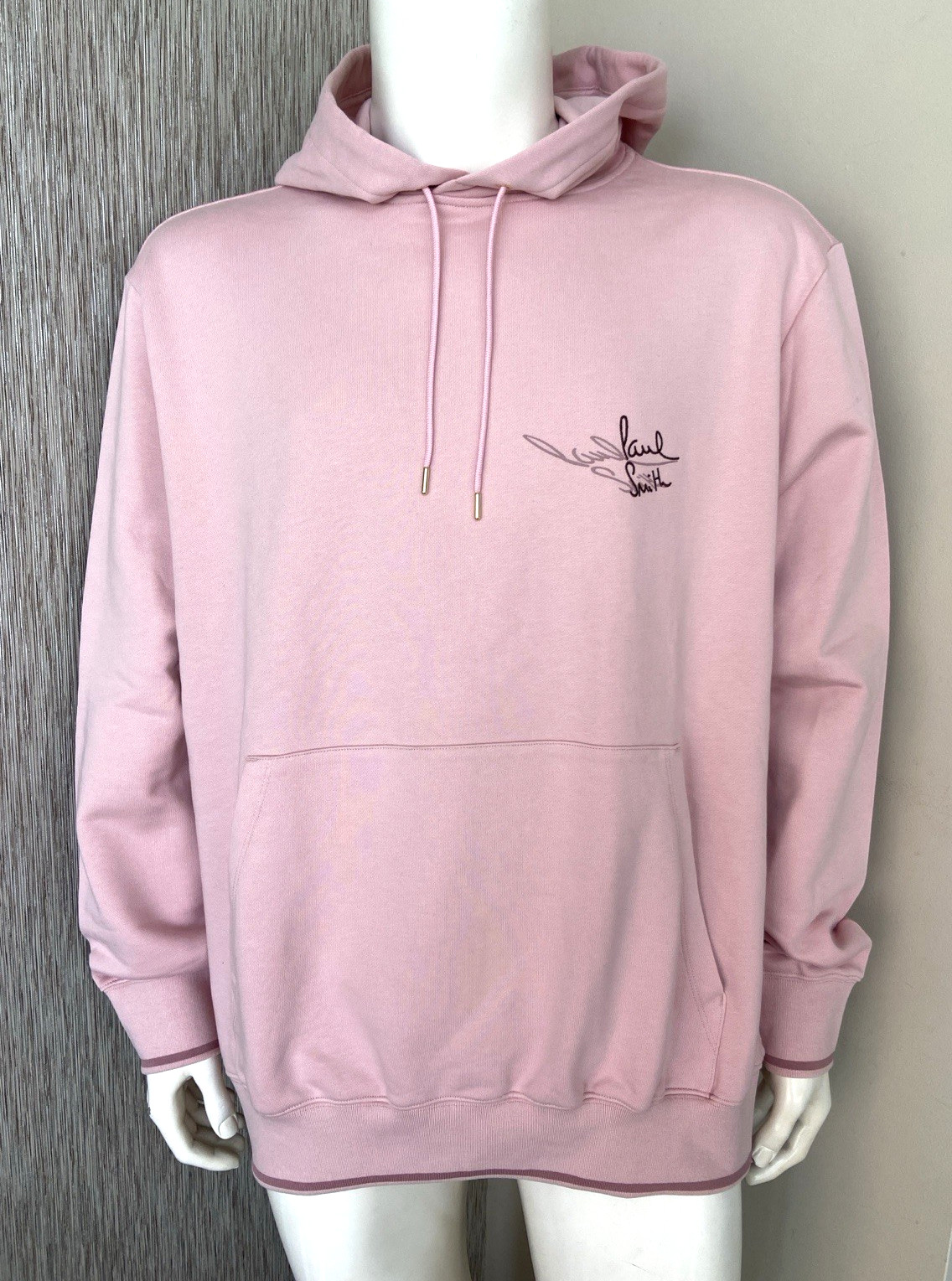 PAUL SMITH MAINLINE DUSKY PINK HOODIE SIZE XL RETAIL £275 BNWT