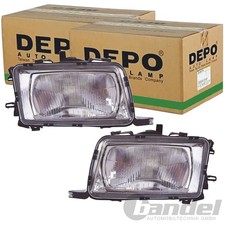 2x DEPO H4 SCHEINWERFER passend für AUDI 80 LINKS+RECHTS