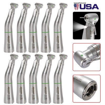 1-10 KaV Style 20:1 SANDENT Fiber Optic Contra Angle Handpiece Removable Head