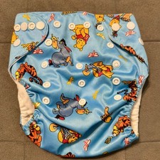 Reusable Baby Swim Diaper Snap Closure Winnie the Pooh Tigger Eeyore