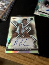 topps finest ote naasir cunningham auto 