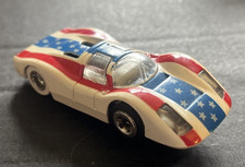 RARE TYCO PRO SLOT CAR PORSCHE 908 RED WHITE BLUE TESTED/WORKS