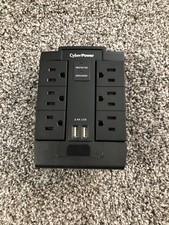 Cyber Power 6 Outlet 2 USB Surge Protector - NEW