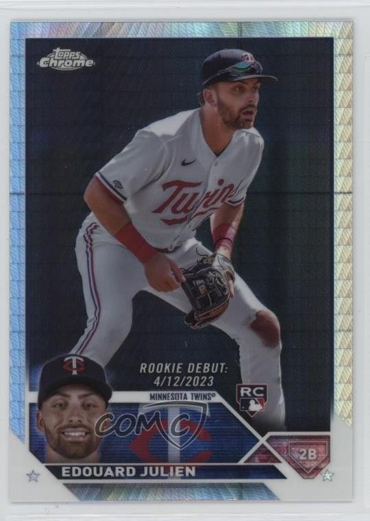 2023 Topps Chrome Update Rookie Debut Prism Refractor Edouard Julien 1gj7