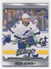 #170 Victor Hedman 2024-25 Upper Deck MVP Silver Script Tampa Bay Lightning