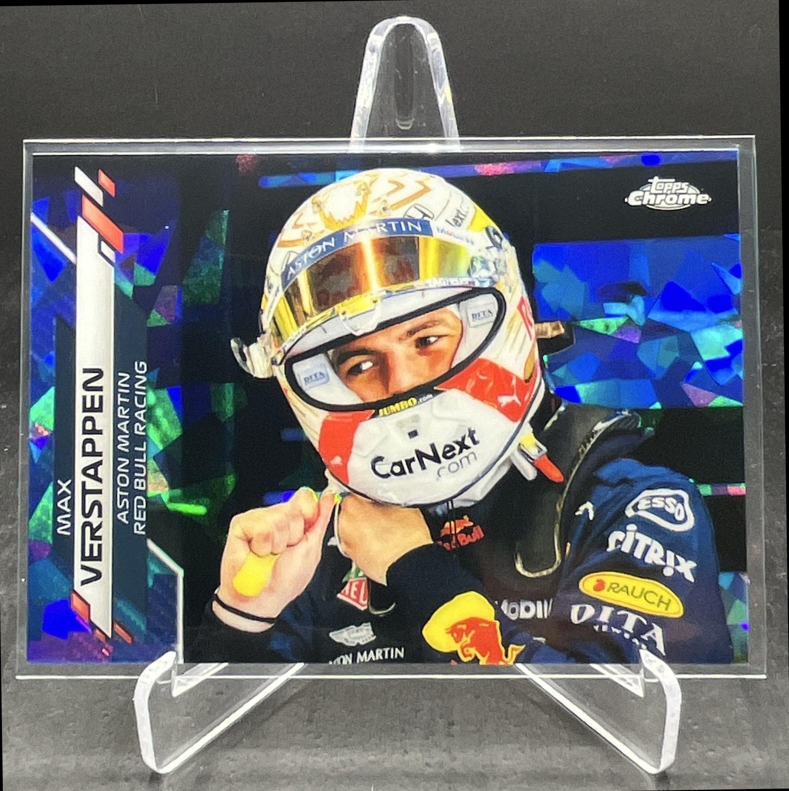 2020 Topps Chrome Sapphire Formula 1 F1 Max Verstappen #179 view 1