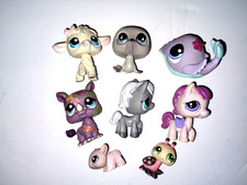 Vintage LPS Littlest Pet Shop MIXED LOT of 8 Rhino Whale Lamb FREE SHIPPING 