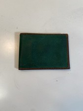 Portafoglio Timberland uomo pelle bifold bicolore verde marrone portamonete