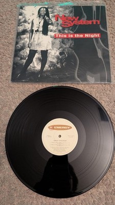 New System This is The Night 1995 Vinyl 12'' Italy ITALO HOUSE Import Excellent