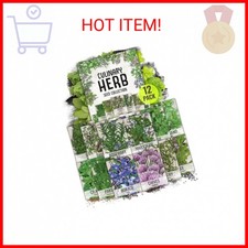 Seed Needs Herb Seeds Variety Pack Culinary Herb Collection 12 Individual Packe
