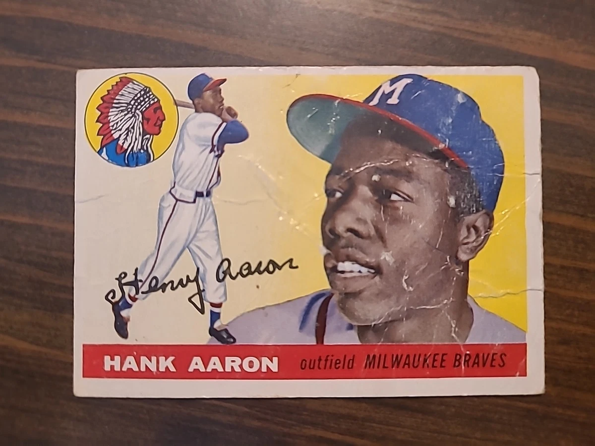 Hank Aaron 1955 Season Baseball Sports Trading Cards & Accessories